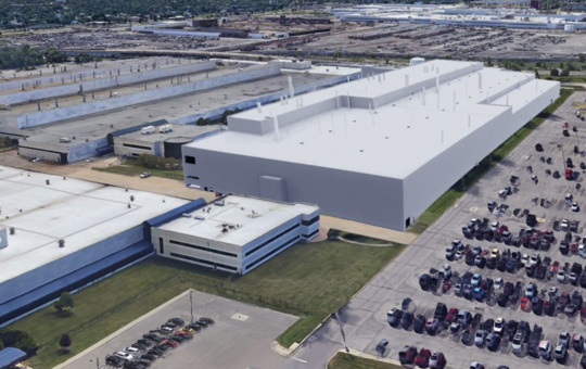 A rendering of the new Mack Avenue Assembly Complex.