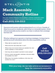 Mack Assembly Community Hotline Flyer